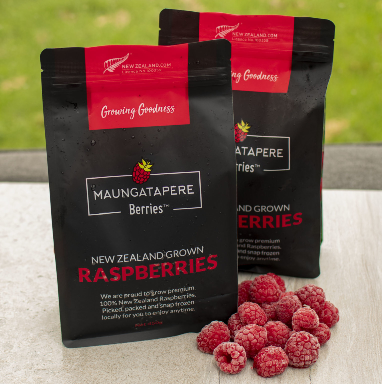 Frozen Raspberries Maungatapere Berries.