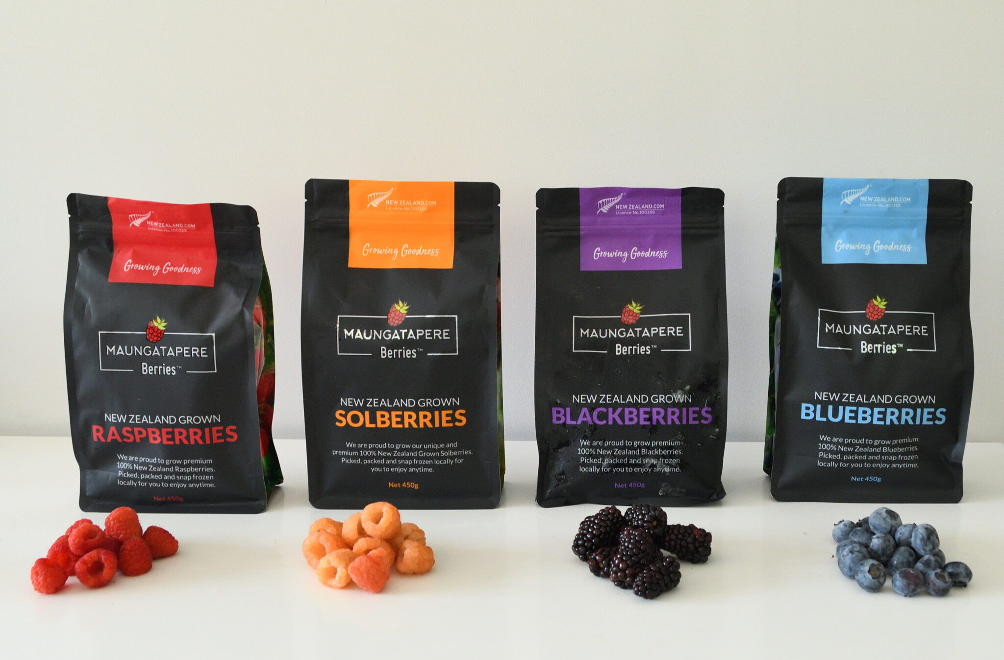 Frozen Berryfruit Range Maungatapere Berries.